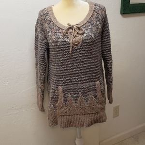 Free people bulky pullover sweater.